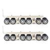 2Pcs Household 12 Wheels Hangers Roller Mute Sliding Door Gate Roller Pulley Door Closet Hardware