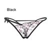 1PC Lady Erotic Lingerie Sexy Lace Flowers Panties Low Waist G-string Transparent T-back Briefs Women Charming Thongs Underwear