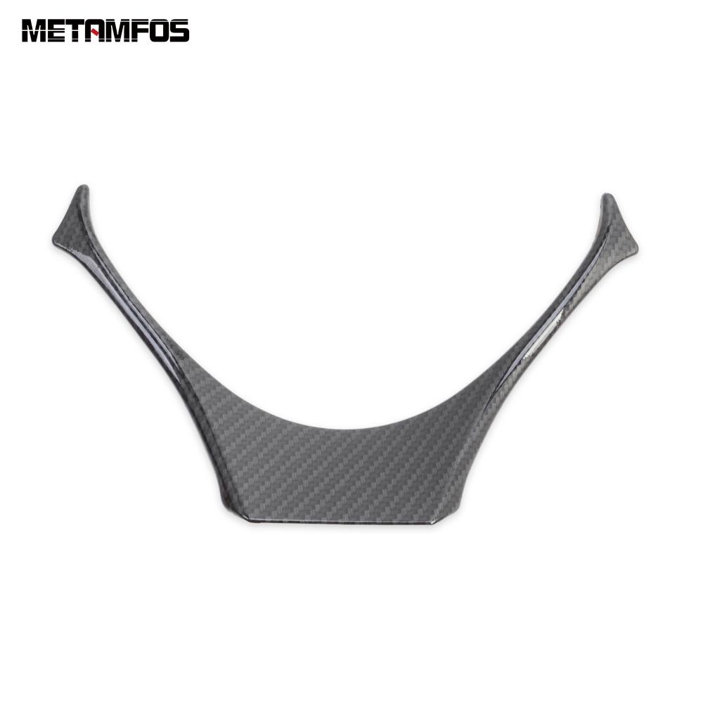 Steering Wheel Cover Molding Trim For Toyota CHR C-HR 2016-  Carbon Fiber Frame Sticker Interior Accessories Car Styling