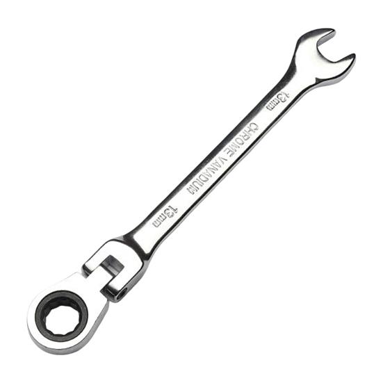 Ratcheting Combination Wrench Spanner 180-Degree Variable Angle Design Rust-resistant Quick Manual Ratchet Wrench