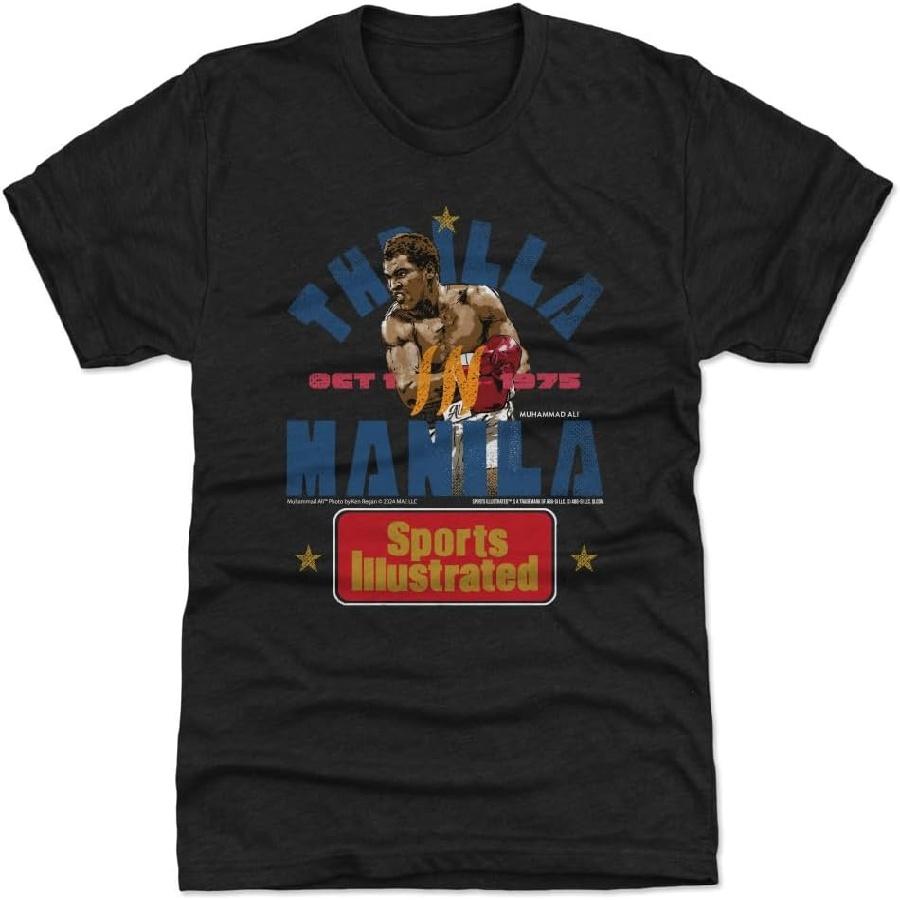 500 LEVEL Muhammad Ali Men s Premium T-Shirt - Muhammad Ali Sports Illustrated Thrilla in Manila XXXXXL чёрный
