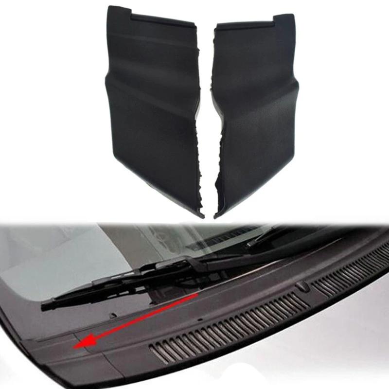 Cowl Side Panel Pair Black Replacement Trim for Windshield Wiper Cowl Sides, Left Right Pieces, Part Numbers 55084-0D010 55083-0D040