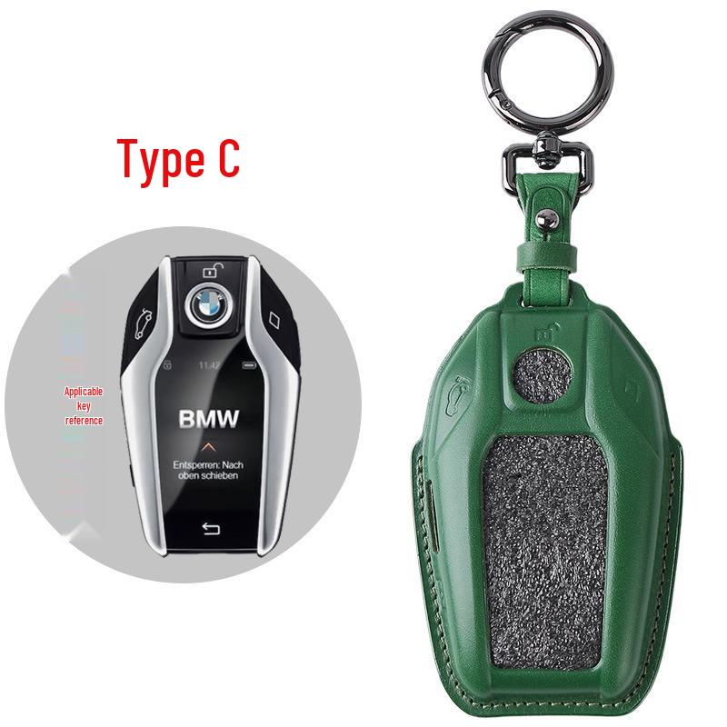 Genuine Leather Key Case for BMW 5 & 7 Series - Blade Key Compatible