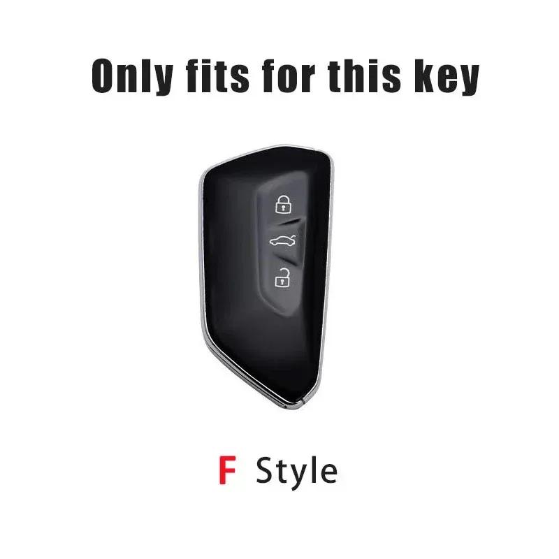 Zinc Alloy Leather Car Key Smart Remote Case Cover for Skoda Superb A7 Kodiaq Octavia A8 Keyless Auto Keychain Accessories