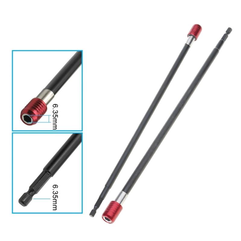 Hexagonal Shank Self Locking Extension Bit Drill Magnetic for Deep Hole Tasks Quick Bit Changes Furniture Assembly Tasks