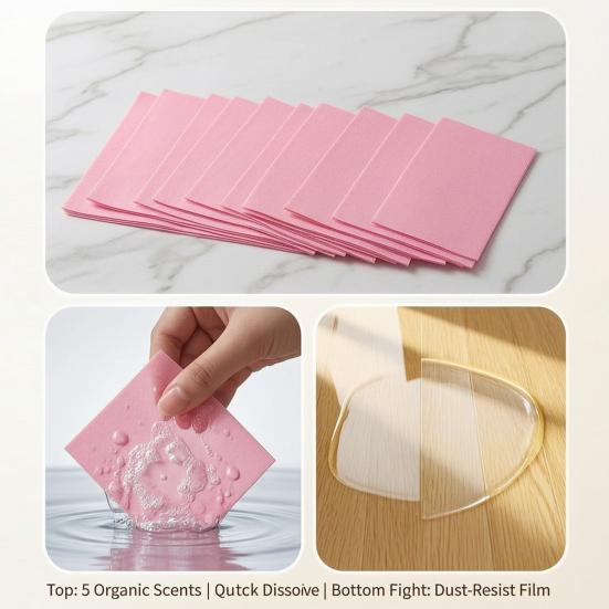 100Pcs Floor Cleaning Tablets, Fragrance Retention Floor Cleaner, Multi-Surface Cleaner for Ceramic Tiles Wood Marble Floors