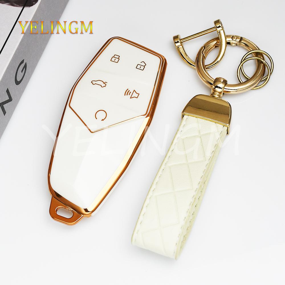 5 Button For Mg One Tpu Car Key Case Cover Remote Protection Shell Fob Holder Bag Interior Accessories