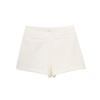 Women's Vintage Solid Culottes High Waist Asymmetric Split Mini Shorts Spring Summer Ladies Elegant Shorts Skirts