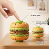 Drücken Sie Fidget Spinner Hamburger Spinner, Stressabbau zum Drehen Burger Spielzeug, Angst Gadgets Dekompression Drehende Kugel Schreibtischspielzeug für Büro, Zuhause,
