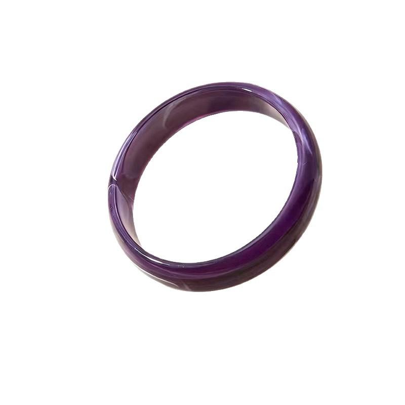 Color Smudged Acrylic Round Bracelet Fashion Commuting Simple Personality Bracelet Design Sense Jewelry