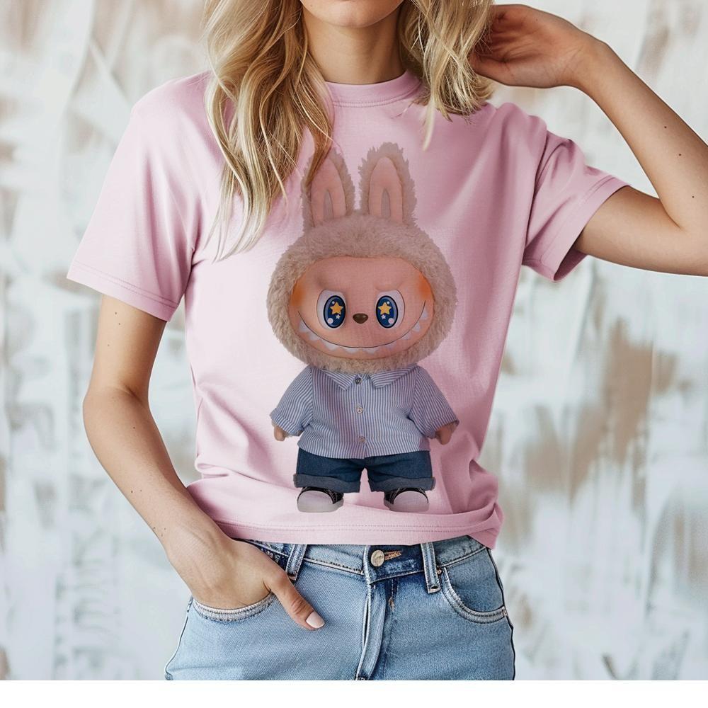 

Милые футболки Labubu, летний топ, мужская эстетика, большие размеры, графические футболки, винтажная футболка, футболка, парная одежда, тамблер M