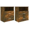 VidaXL Bedside Tables 2 Pcs Smoked Oak 50x32x60 Cm 815859