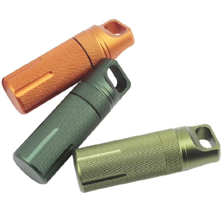 Aluminum Alloy Pills Box Waterproofs Medicine Box Case Keychains Holder Container Bottles Small Travel Medicine Bottle
