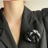 Elegant Camellia Brooch Stylish Flower Shaped Breastpin Ethnic Style Lapel Pin Wedding Party Holiday Gift for Her
