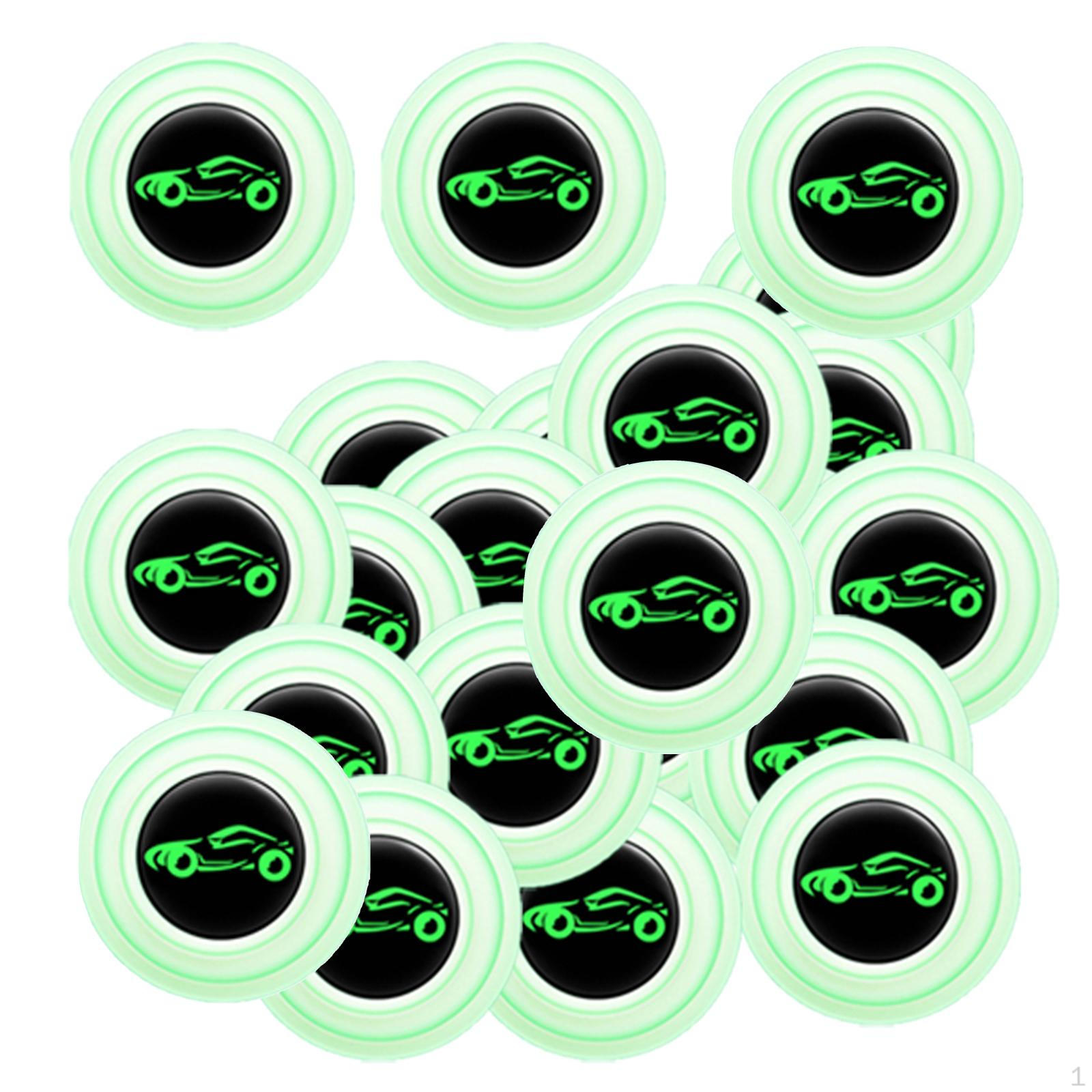 

20Pcs Car Door Anti Collision Gasket Decorative Noise Reduction Protection for Trunk With sign luminous