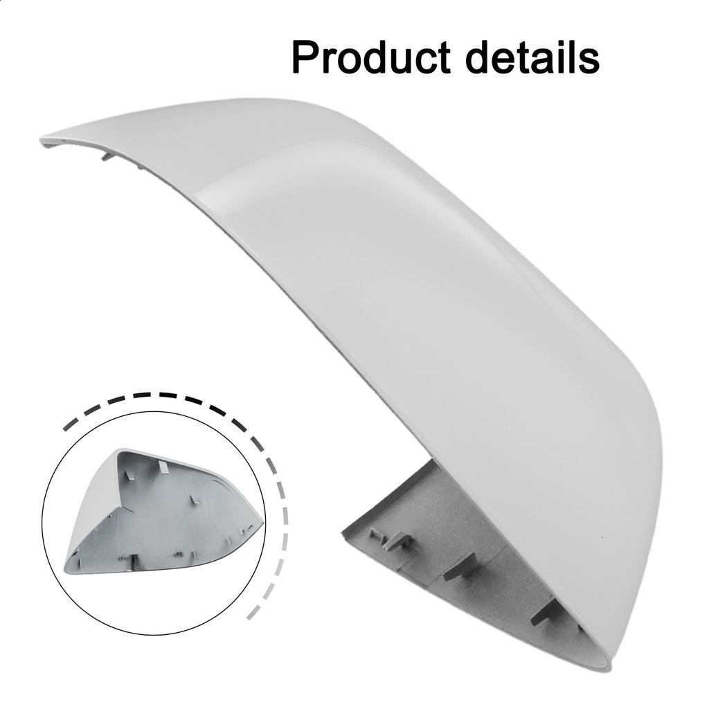 Car Mirror Cover Stylish Car Exterior Parts Fit For Tesla Model Y 21-23 Right Side Door Wing Mirror Cover White 1495594-00-A