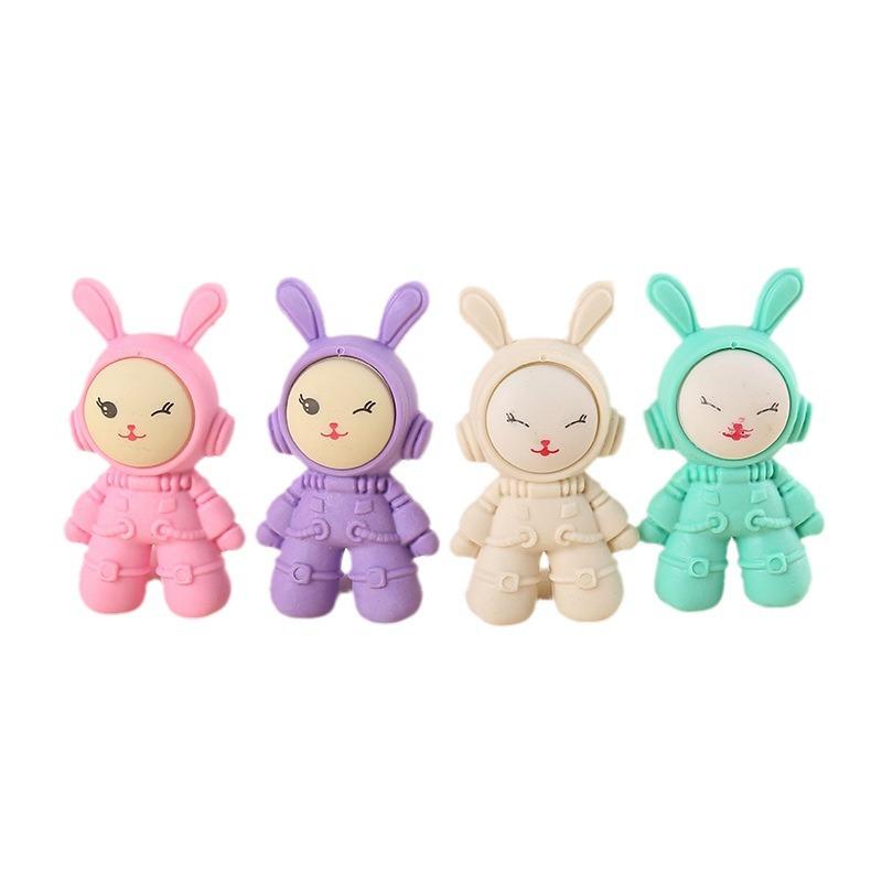 Creative Space Rabbit Eraser Office School Supplies Elementary School Pencil 3D Three Dimensional Assemblable Gift Wholesale