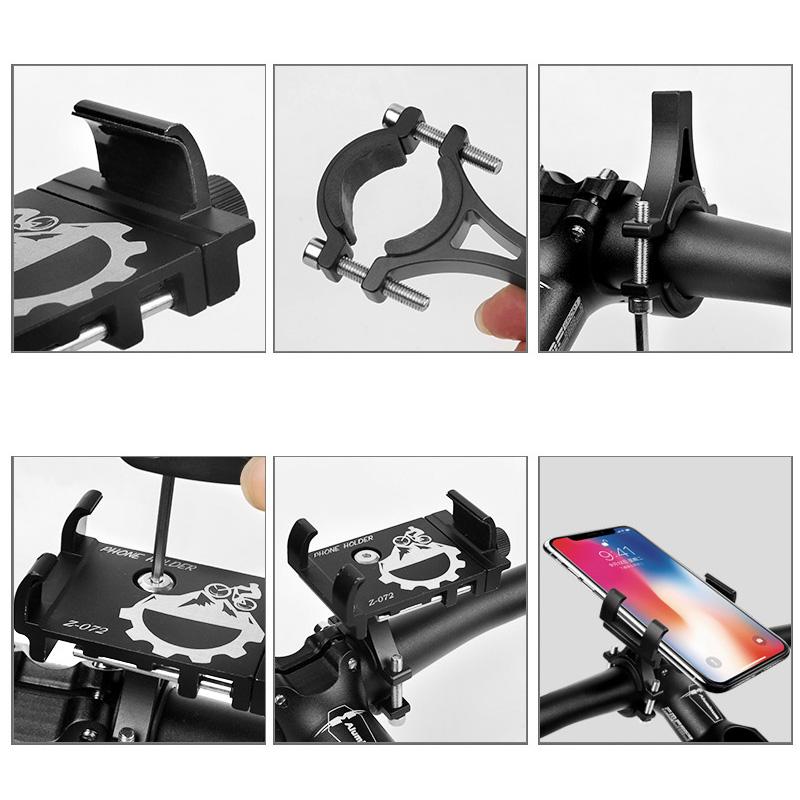 Fahrrad Handyhalter Universal Fahrrad Motorrad Lenker Clip Ständer Halterung Handyhalterung für iPhone 11 Pro Max