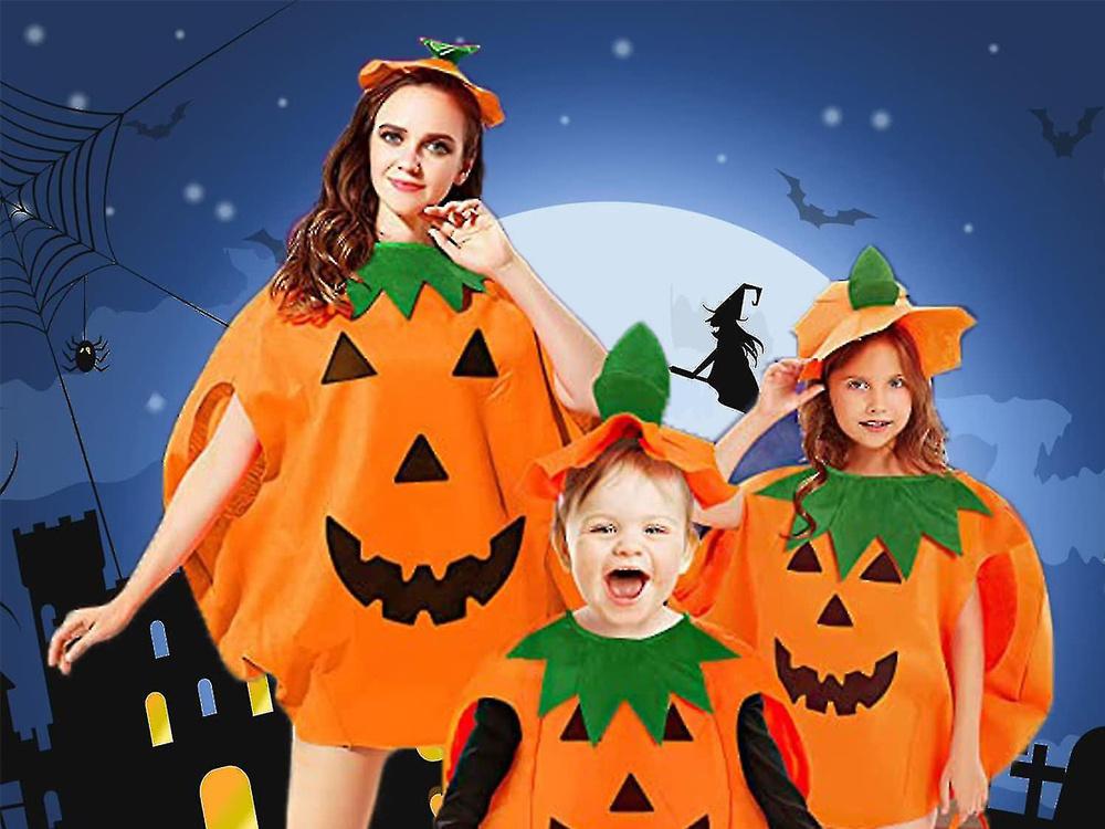 Halloween costume, pumpkin, orange, children', size , set