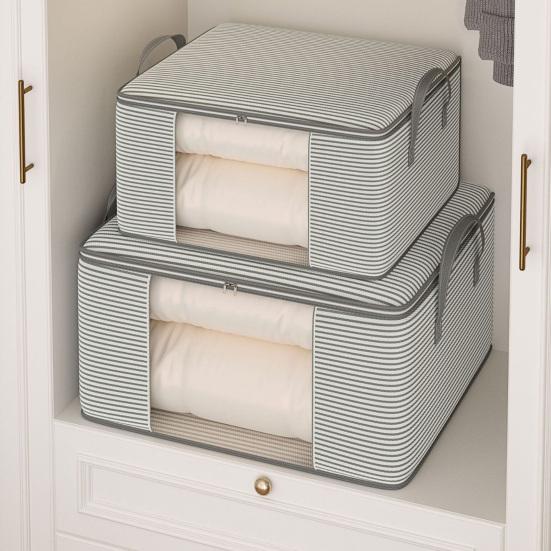 Storage Bag Dust-Proof Moisture-Proof Thickened Non-Woven Fabric Large Capacity Storage Box with Transparent Window