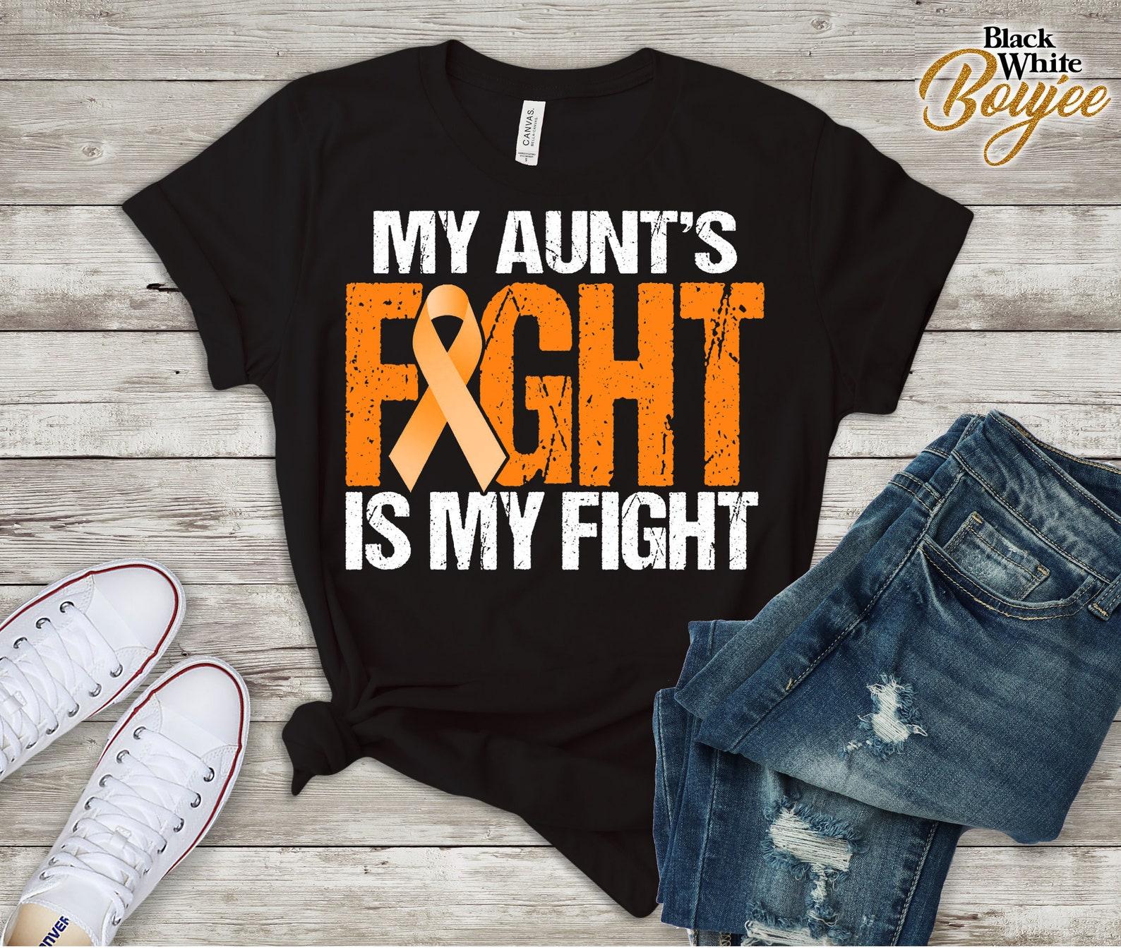 Leukemia Awareness Shirt/ Fighting For My Uncle/ Aunt/ Mom/ Dad/ Cousin/ Friend/ Husband/ Wife/ Sister/ Brother/ Family Matching Leukemia S