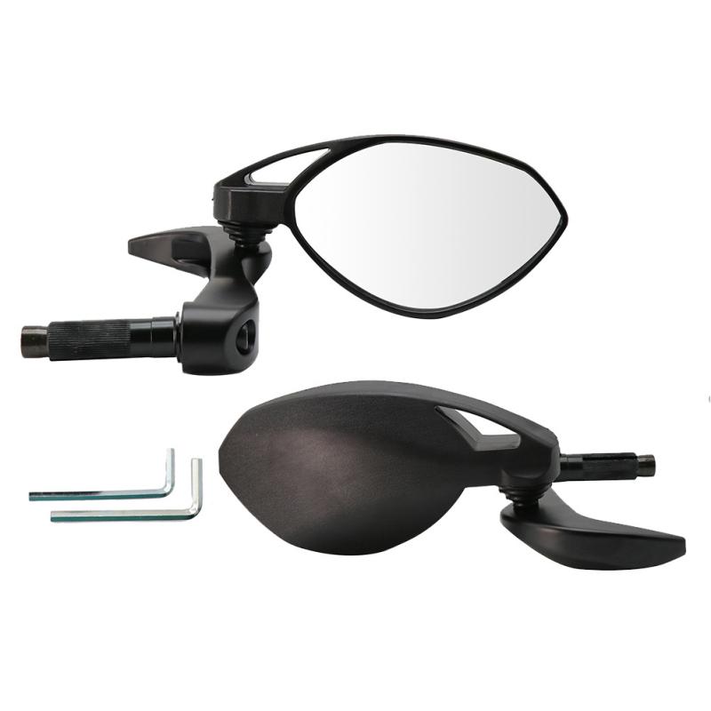 1 Pair Motorcycle Rearview Mirrors With Handguard 2-in-1 Handlebar Reversing Mirror Universal