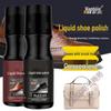 Colorless Transparent Leather Shoe Maintenance Polish with Integrated Brush