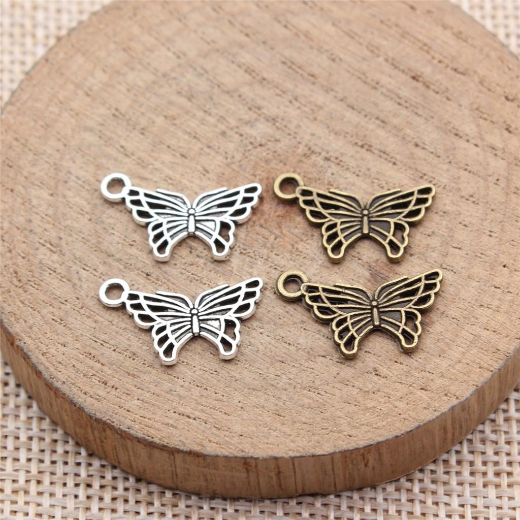 Butterfly Charms Simple Pendants For Minimalist DIY Jewelry Making