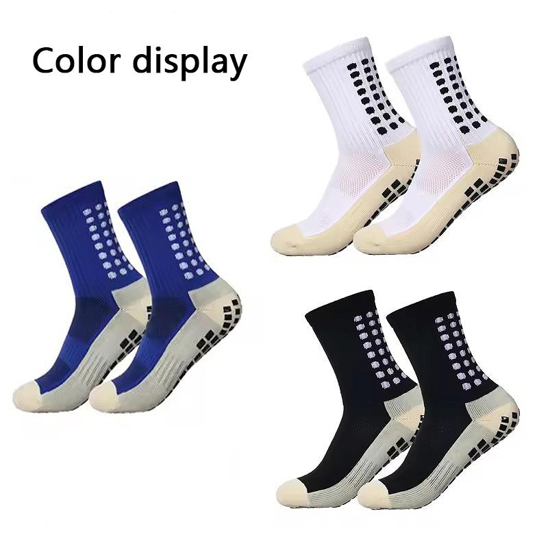 Neue Fußballsocken für Herren Outdoor-Sport Greifsocken Silikon Anti-Rutsch-Socken Fußball Basketball Sportsocken