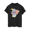 Disney Womens/Ladies Dumbo Sitting On Books Cotton Boyfriend T-Shirt