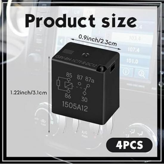 Power Relay Multi Purpose Fuel Pump Black Automotive Relay Replacement Elec