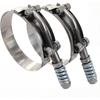 2PCS 2.5-inch Heavy-duty T-bolt Stainless Steel Spring Clamp Automatically Adjusts To Maintain Constant Tension (68mm To 76mm)