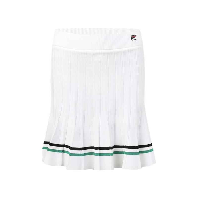 

New FILA Casual Long Skirts Women s Jade White A11W333311F-WT M