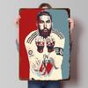 Sergio Ramos Blechposter Individuelle Wandkunst Vintage Metallschilder Retro Blechplakette zur Dekoration Heimdeko Artikel Haus Zimmer