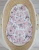 Abgerundeter Baumwoll-Schlafsack für Kinder S 0-6 Monate Sommer TOG 1.0 - Sepia-Rosen