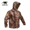 Men Waterproof Camo Fleece Softshell Cycling Jacket Outdoor Windproof Warm Coat