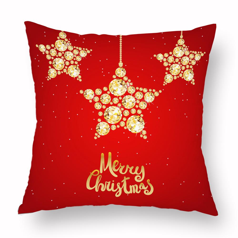 

Наволочка Санта-Клауса, колокольчик, домашняя гостиная, диванная подушка, новая подушка со снежинкой, доставка 40x40cm