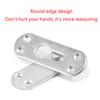 4 Pair Zinc-Plated Bed Connection Fasteners Simple To Install Bed Rail Joiners Round/Square Suitable for Bed Frames