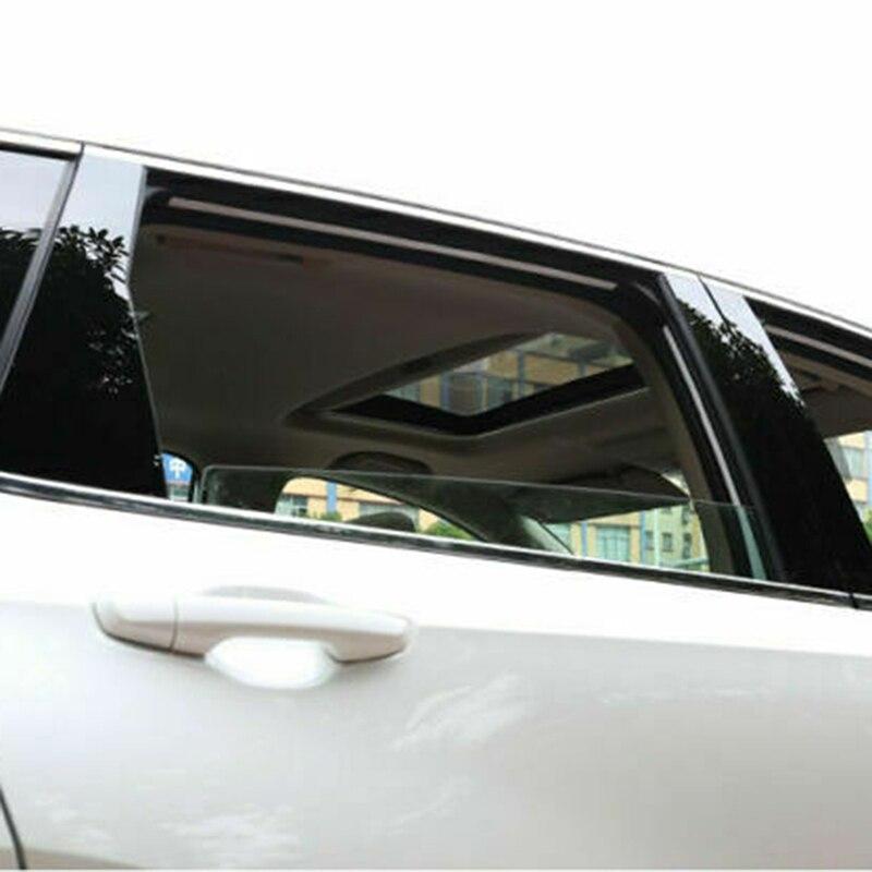6 stk Bil blank piano svart søylestolper Vindu dørlister Deksel for Honda CRV 2012 2013 2014 2015 2016 Tilbehør