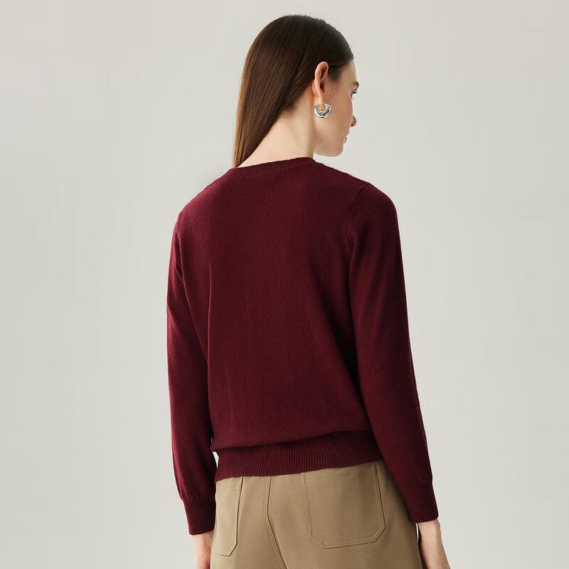 Women's 100% Cashmere Round Neck Cable Knit Sweater