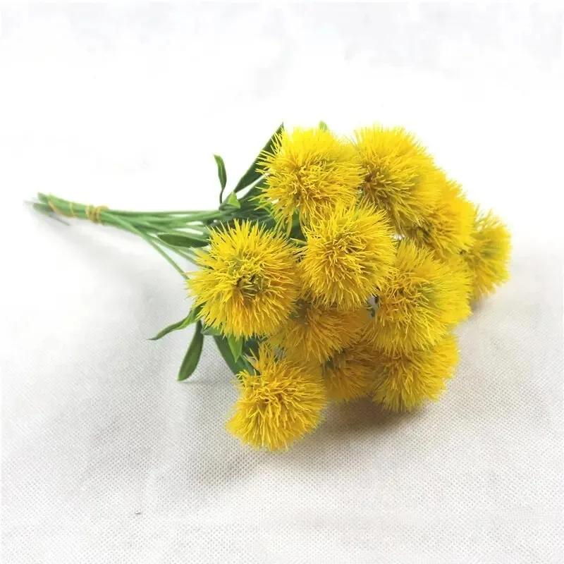 3/7PCS Artificial Flowers Dandelion Bouquet for Living Room Decor Outdoor Garden Flower Wedding Decor DIY Wreath Accessoriess