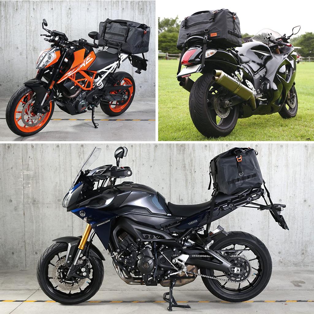 DOPPELGANGER Tarpaulin Seat Bag for Black Tours, DBT611-BK,