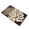 Nordic Monstera Hawaiian Indoor Foot Floor Mat for and Bath Brown [sunbobby] Doormat, Stylish, Non-Slip, Absorbent, Quick-Drying, Washable, Mat,