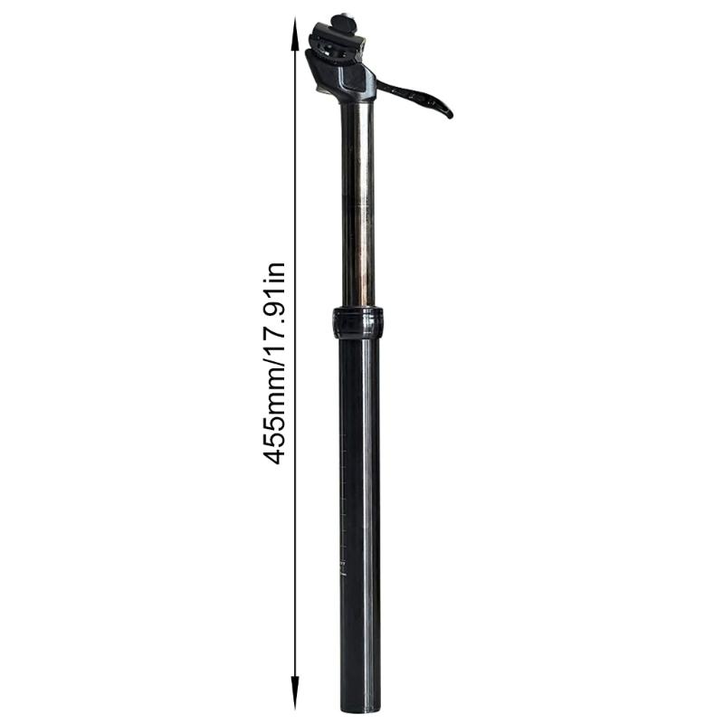 Bicycles Shock Absorption Seatpost Stainless Steels Bike Seatpost Hand Controlled Dropper Hydraulic Seatpost Enduring