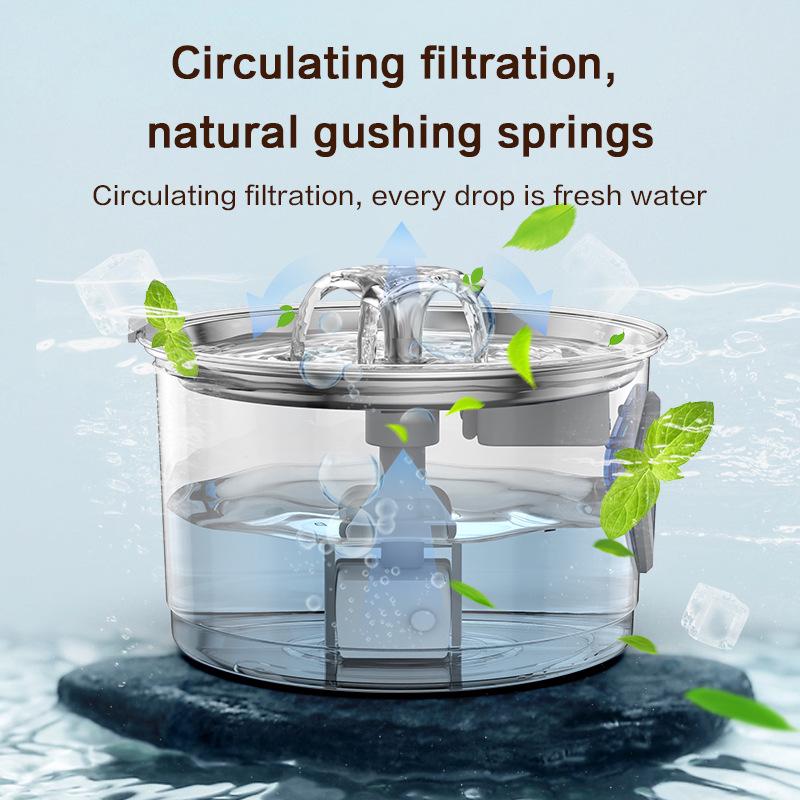 Pet Smart Automatic Water Fountain: 360° Circulating Cat Drinking Feeder