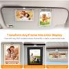 6-Pack Stainless Steel Clips with 3M Adhesive – DIY Sun Visor Mounting Kit for Photo Frames (Not Included) – Strong Hold Car Visor Accessory for 