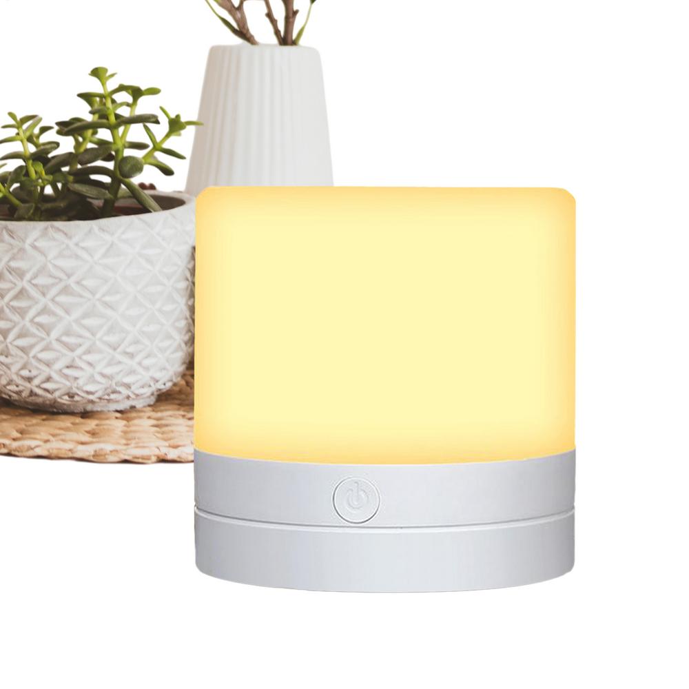 Night Light Colorful Touch Control Usb Plug In Lamp Touch Bedside Cordless Table Lamp for Reading Home Mood Relaxation Bedroom