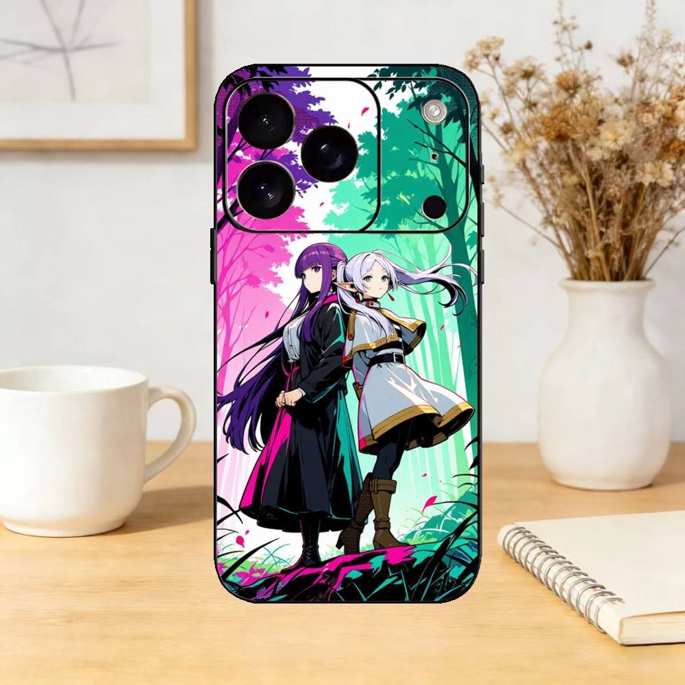 Beyond Journey F-Frieren And Fern Phone Case For iPhone 17,16,15,14,13,12,11 Plus,Pro Max,SE4Soft Silicone Black Cover