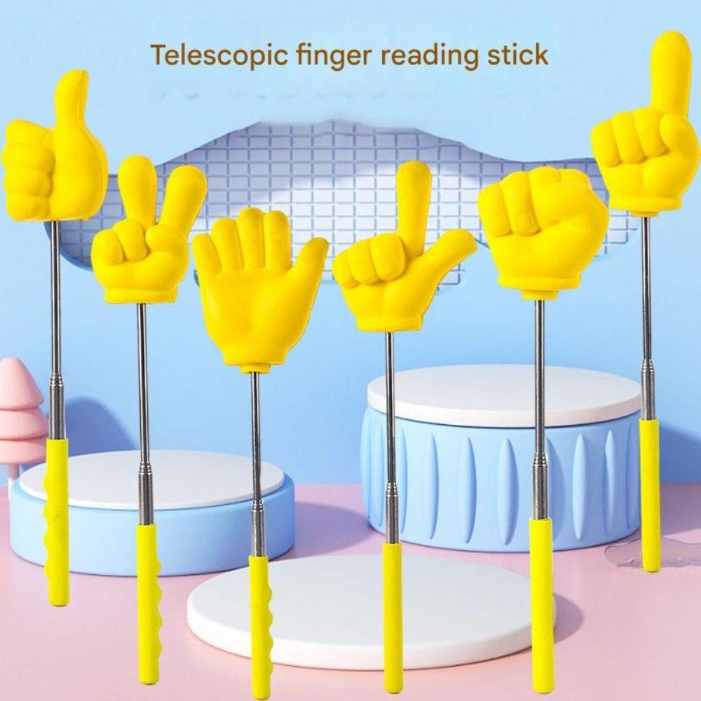 Retractable Teaching Stick Macarons Whiteboard Guide Indicator New Point Stick  For Classroom