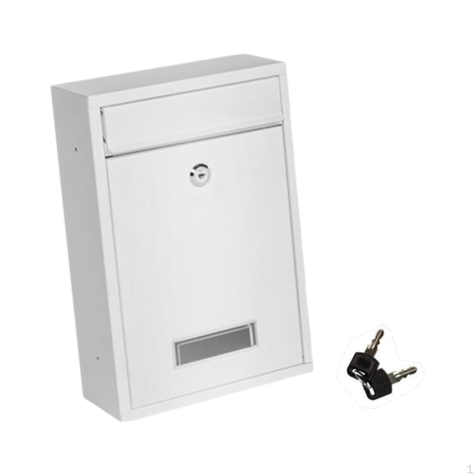 

Безопасный настенный почтовый ящик для использования вне помещений белый